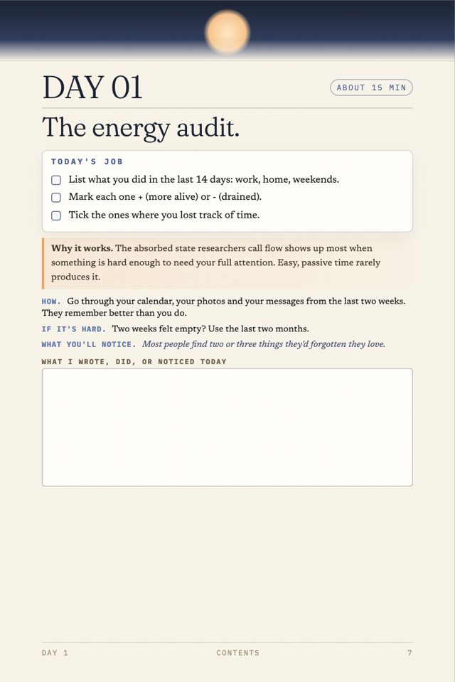 Day 1: the energy audit