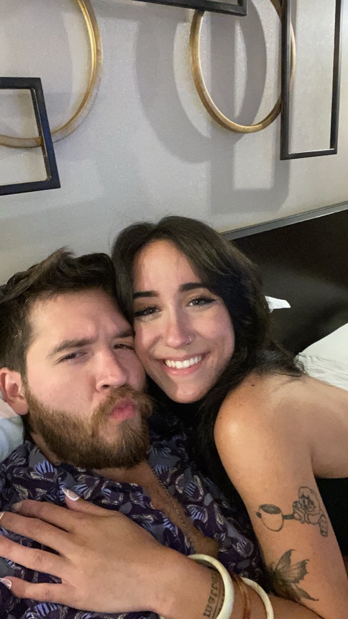Matt and Laura, close selfie